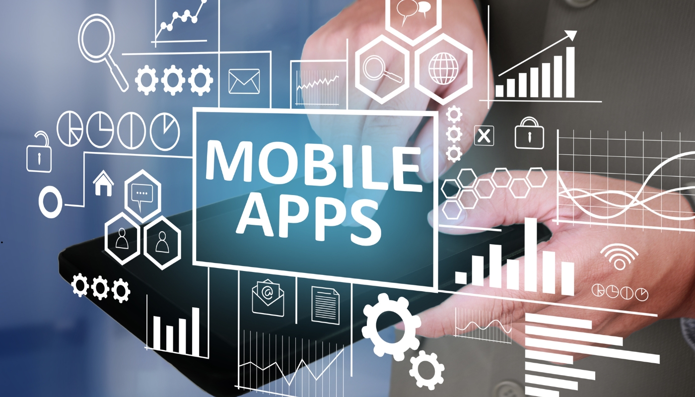 Business professionals using mobile applications to enhance digital performance and customer engagement